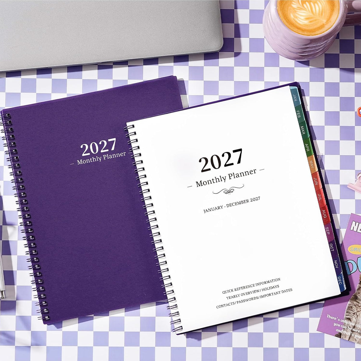 2027 Monthly Planner: January to December, 8" x 10"