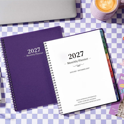 2027 Monthly Planner: January to December, 8" x 10"