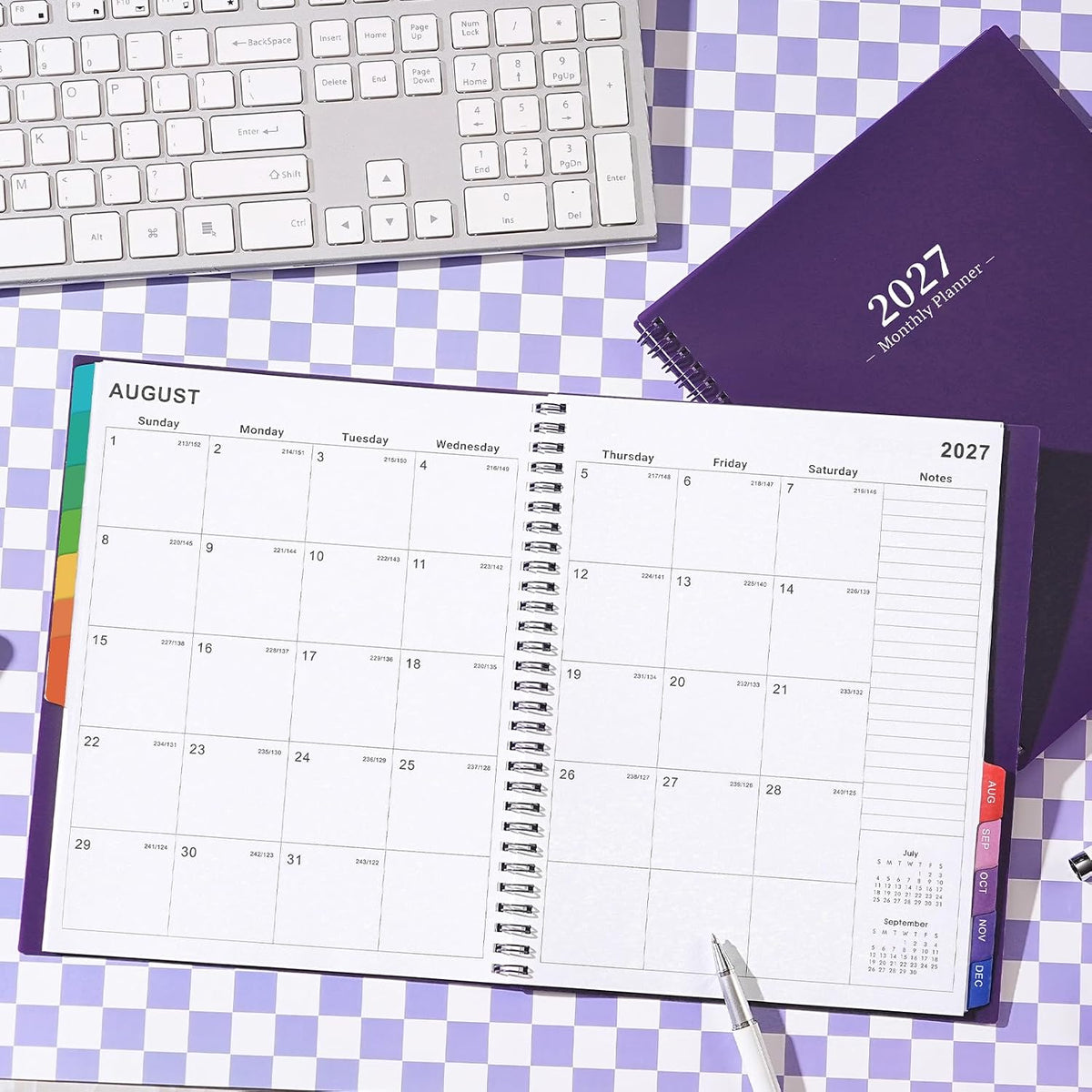 2027 Monthly Planner: January to December, 8" x 10"